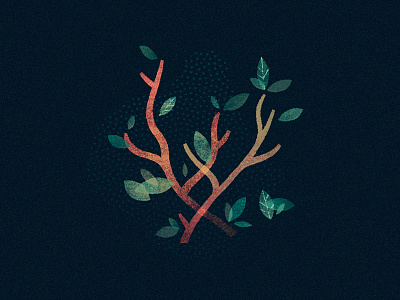 2 Plants art design illustration texture