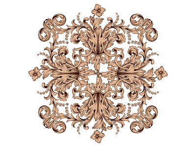 Ornament design baroque art design ornament sketch vintage