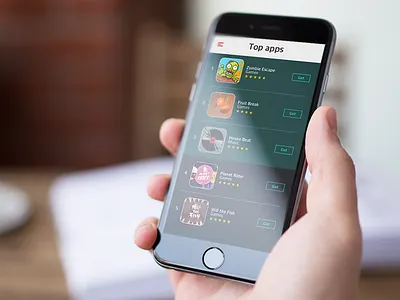 Apps Store app apps daily download list store ui ux