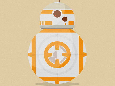 Bb 8 artwork bb8 flatdesign illustration simpleart starwars