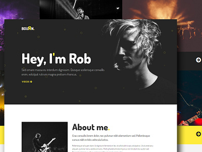 Bourn creative design. landing page uiux web design