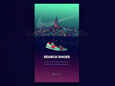 Search Shoes Onboard app icon illustration mobile nike onboard product design search shoes shot ui