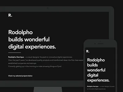 Personal portfolio 2017 app design digital mobile portfolio responsive ui ux web webflow