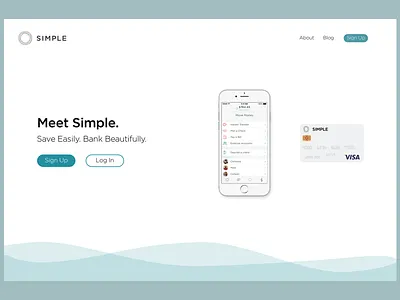 Simple Landing simple sketch app ui ux web web design