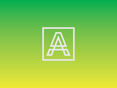 'A' Logo a letter logo mark vector