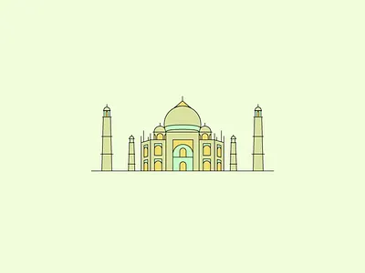 Day 7 daily day 7 icon taj mahal