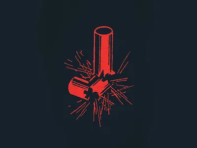 J: Firecracker boom cracker fire firecracker red textured