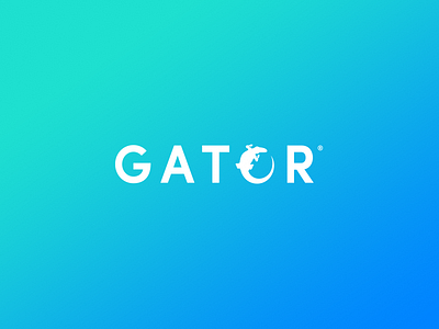 Gator Logo - Unused Proposal alligator blue crocodile gator green logo type white