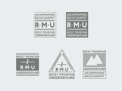 RMU Badges backcountry badges brand logo outdoor skis tags