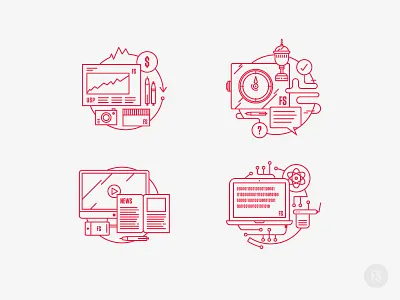 Fifteen Seconds Icons icons illustration