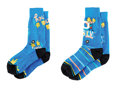 Hey Arnold Socks Pattern 90s apparel fashion hey arnold lucas jubb nick nickelodeon pattern retail socks