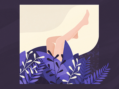 🌿🌑 character illustration illustrator scene situation textures vector