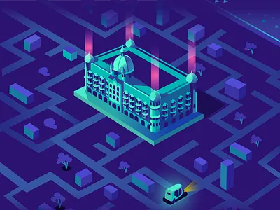 Tuk-Tuk - Exploration city game india isometric lighting mumbai neon taj mahal hotel tuk tuk