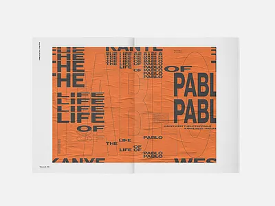PABLO 2016 album brutalist grotesk kanye music pablo spread stretched type typography year end list