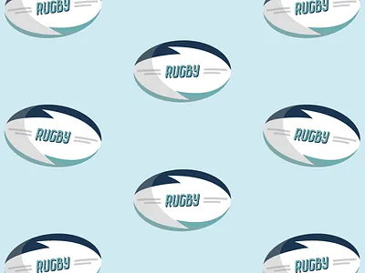 Rugby Pattern illustrator pattern rugby sport