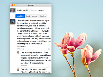 Sublevel for Mac app application desktop mac macos osx software wallpaper
