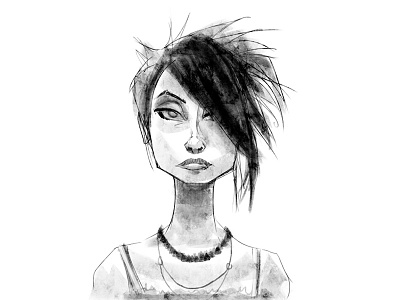 Punk Rock Chick portrait woman