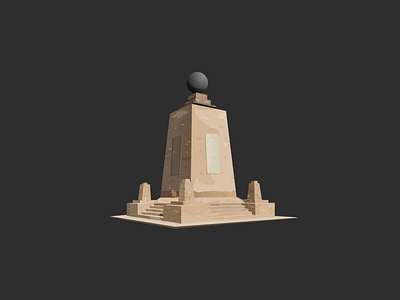 Equatorial Monument flat icon