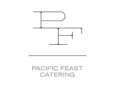 Logo Concept for Pacific Feast Catering art direction branding logo