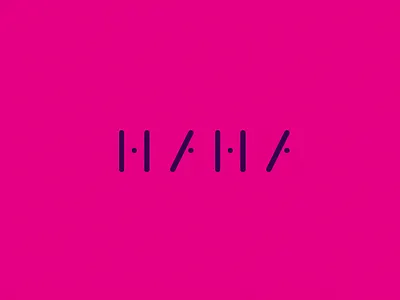 HAHA branding design graphic design identity illustrator logo mark minimal purple vector