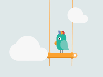 Parrotein Swingin' Bird animation bird parrot protein