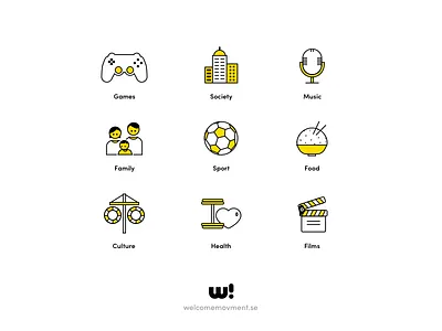 Welcome!app - Categories Icon android app categories design icon ios welcome!app welcomemovement