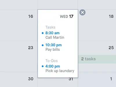 Calendar Pop calendar download kit list psd table tasks todo view