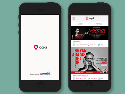 Lagidi Apps application events mobile show ui ux