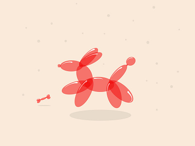 Balloon Dog artwork balloon dog flatdesign illustration simpleart toy