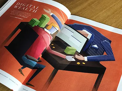 Hong Kong Tatler Illustration article editorial illustration hong kong illustration money tatler texture wealth