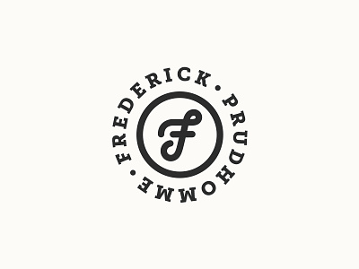 Frederick Prudhomme Clayworks pt. 2 f lettering lockup logo pottery script slab stamp trademark type