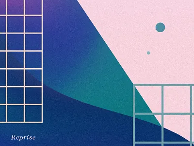 Reprise geometric gradient graphic grid pastel