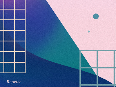 Reprise geometric gradient graphic grid pastel