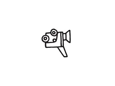 Camera camera design drawing film handmade icon illustration movie symbol