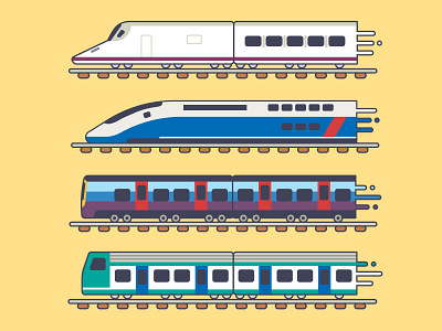 Trains across Europe graphicdesign illustration illustrator infographic vector