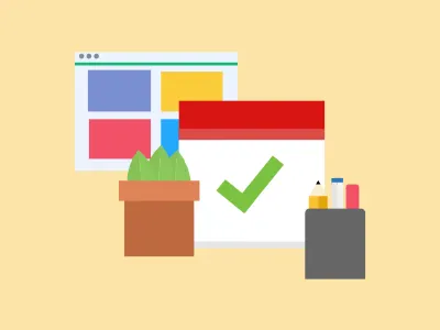 Blogging and Productivity blog blogging calendar plant webpage