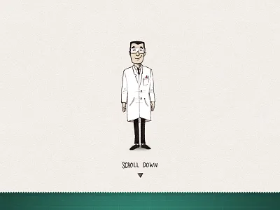 Dr Scroll doctor illustration