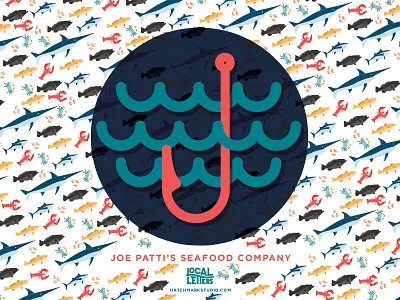 J is for Joe Patti's Seafood Company alphabet branding fish handlettering illustration j lettering logo seafood type typography