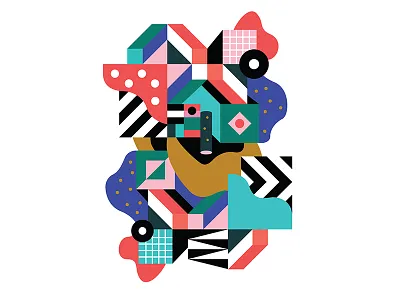 Art Print art print artwork colors dots geo geometric print stripes