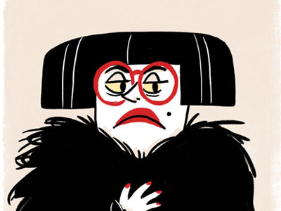 Upper west side lady sketch cartoon character art drawing illustration new yorker old lady sketch sketchbook