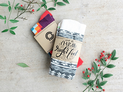 Socks christmas custom lettering hand lettering lettering