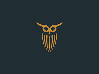 Owl logo circle grid illustrator logo minimal owl