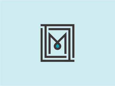 Interior Designer Monogram branding grid logo design modernism monogram