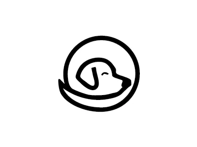 Bella's Beds Mark brand mark dog logo design modernism round