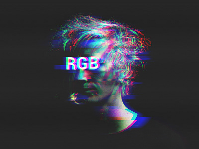 RGB / Glitch Photo FX anaglyph bad signal glitch rgb screen template tool vcr vhs