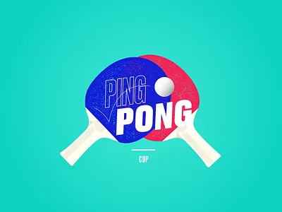 Logo Ping Pong Cup illustration logo ping pong sport tournament