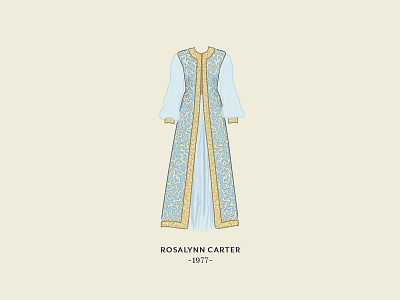 Carter clothes clothing dress firs gown inauguration lady women