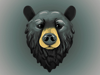 BEAR! illustration photoshop