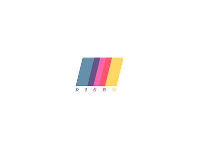 Risen concept logo type