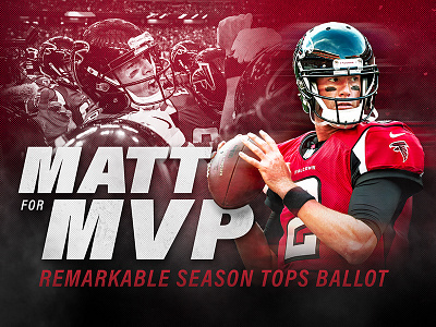 Matt for MVP atlanta falcons football nfl sports design